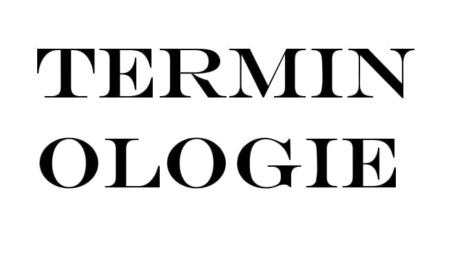 Terminologie