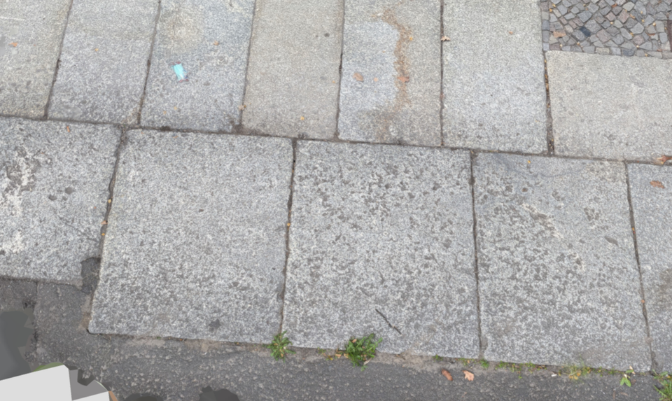 Oberflächliche Flächenbeschädigung